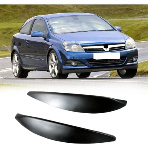 Car Front Headlight Lamp Eyebrows Eyelids Moulding Cover Trims for Opel Vauxhall Astra H MK5 2004 - 2009 2007 2008