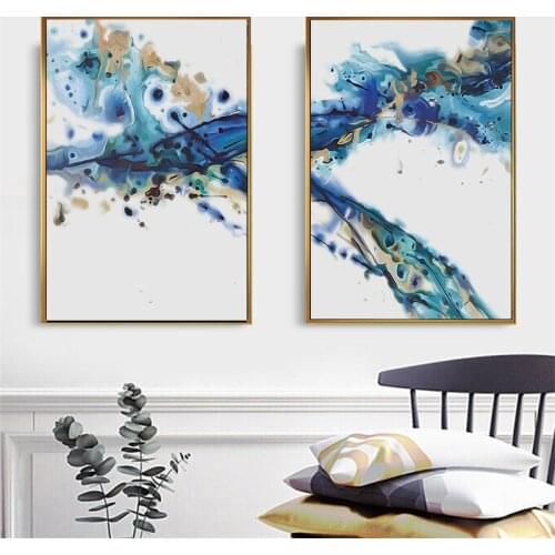 Nordic Style Colorful Abstract Landscape Painting on Canvas Posters and Prints Wall Art Picture for Living Room Cuadros Decor