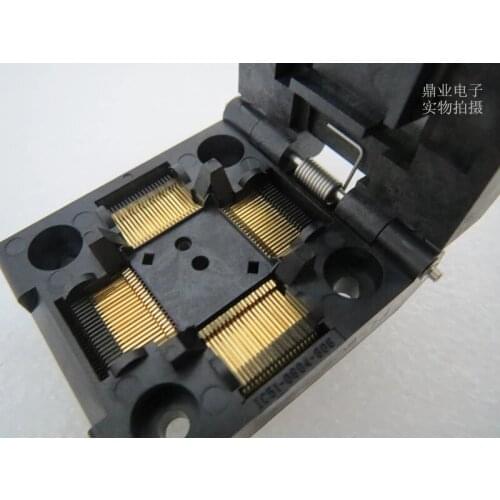 Original YAMAICHI IC Test Seat IC51-0804-808-14 Burning Programmer LQFP80 Socket Adapter
