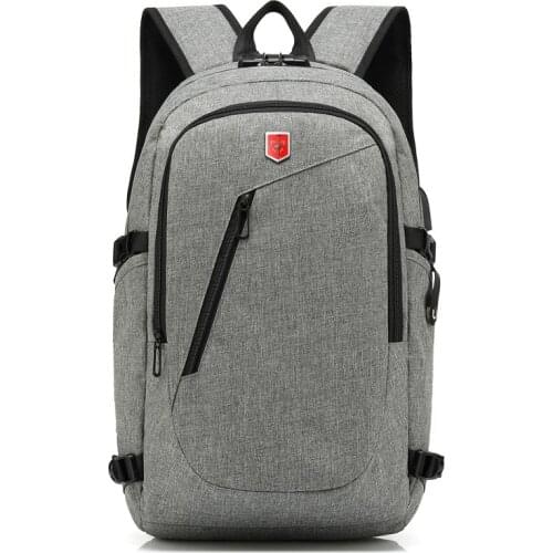 Brand New Anti-thief USB Charging bagpack Men 15.6inch laptop backpacks Waterproof Oxford Travel Backpack School bags Coded Lock