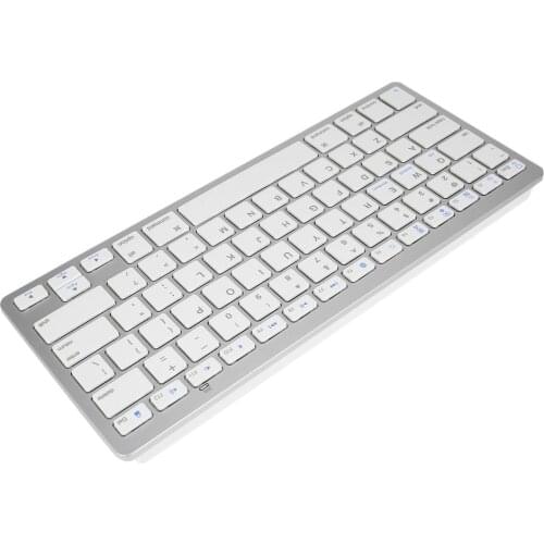 Silver Ultra-slim 78 Keys Wireless Keyboard Suitable For Air For Ipad Mini For Mac Computer PC Macbook IBook