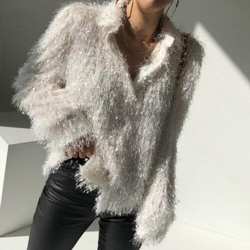 Tassel Chic Basic Winter Thicken Sweater Elegant Fluffy Flush Warm Soft Sweater Termperament Top 2020 Winter New Tops for Ladies