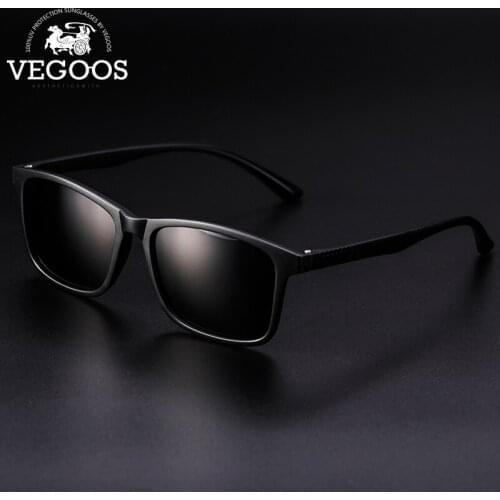 VEGOOS Square Sunglasses Men Women Polarized UV400 Protection Vintage Unisex Sun Glasses for Driving Beach Travelling #SY6001