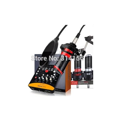 Takstar PC-K320 Microphone with ICON upod pro sound card for professional Broadcasting, PC recording, instrument recording