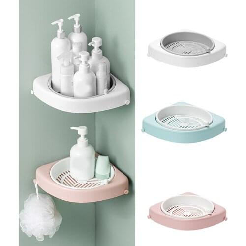 Bathroom Corner Storage Shelf Wall Organizer Caddy Shelf Shower Storage Wall Holder Shampoo Holder Shelf Home Washroom Gadgets