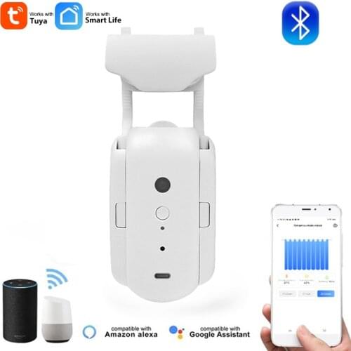 WiFi Tuya Smart Curtain Driver Robot Built-in 4000mAh battery Smart Life Alexa Google Home Control For Roman Rod Type Track