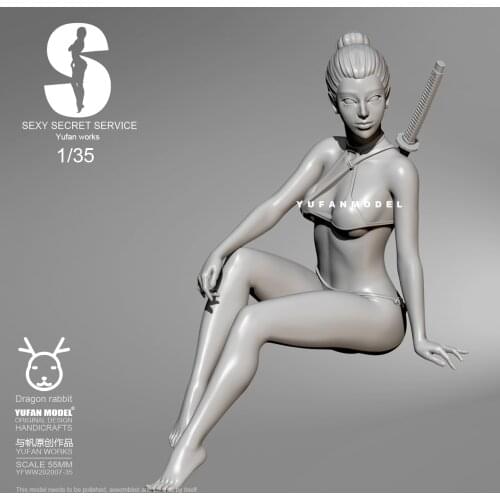 1/35 Resin Kits Sexy Agent Girl self-assembled YFWW35-201907