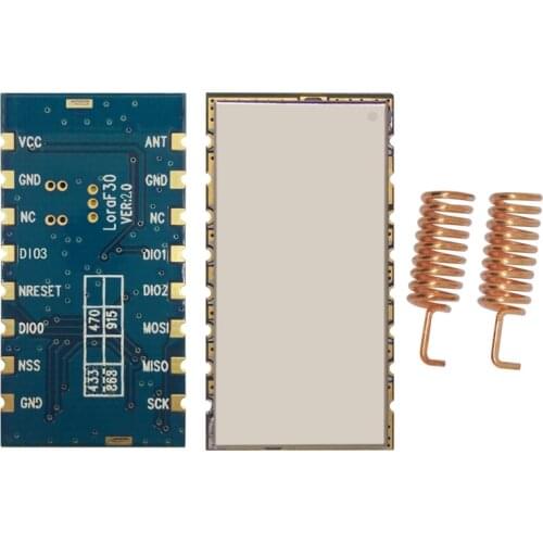 2pcs/lot Lora1276F30 - 6~8Km 915MHz /868MHz high power 500mW long range LoRa Module 27dBm sx1276 RF transceiver