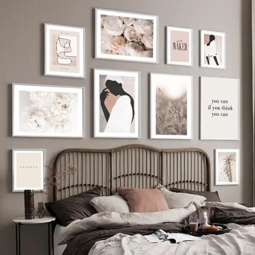 Abstract Woman Dandelion Flower Grass Nordic Posters And Prints Wall Art Canvas Painting Vintage Pictures For Living Room Decor