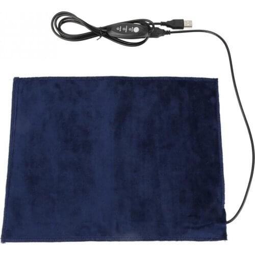 24x30cm 5V 2A USB Electric Cloth Heater Pad Heating Element for Clothes Seat Pet Warmer 45 Degree Pet Warmer Heating Pad