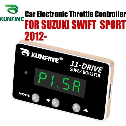 KUNFINE Car Electronic Throttle Controller Racing Accelerator Potent Booster For SUZUKI SWIFT SPORT 2012- After 1.7L Petrol