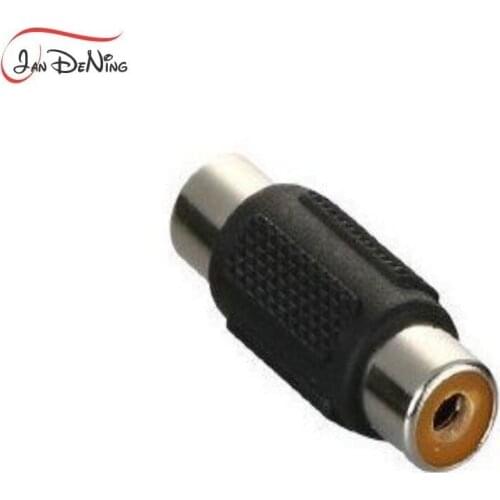 JanDeNing 10pcs RCA Female to RCA Female Jack Connector Audio Video RGB Cable Coupler Adapter