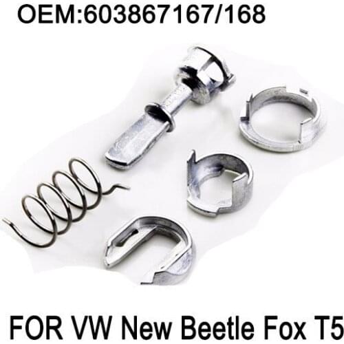 Front Door Handle Lock Cylinder Barrel Repair Kit For VW T5 Transporter V Van Bus Oem: 603837167 / 168