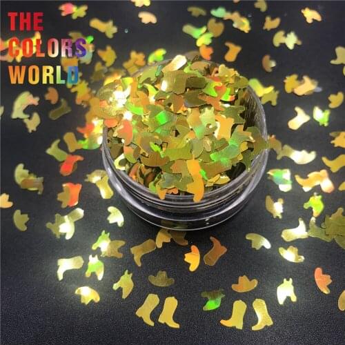 TCT-328 Cowboy 6MM Size For Nail Glitter Nails Art Decoration Body Art Makeup Tattoo Tumblers Crafts Festival DIY Accessories