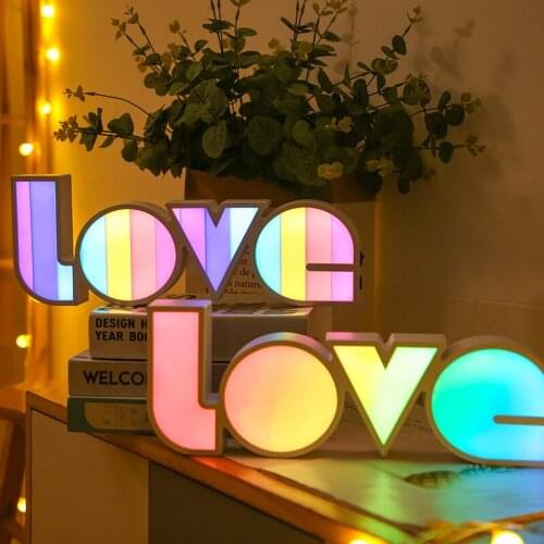 Creative LED Love Modeling Lamp Battery USB Dual Purpose Christmas Lights Holiday Party Valentines Day Room Decor Night Lights