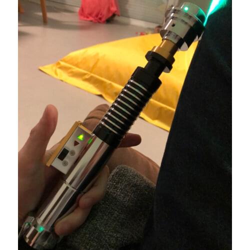 110CM Skywalker Anakin Luke Lightsaber With PC Blade Luke Saber with Control Box Metal Hilt RGB 16 Colour FOC Lightsaber Toys