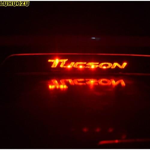 Luhuezu Stainless Steel Car Rear High Brake Lamp Frame Trim For Hyundai Tucson Accessories 2015 2016 2017