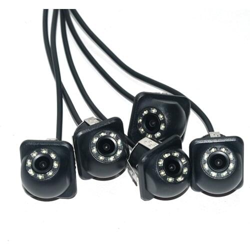 OTERLEEK New Night Vision Universal Car RearView Camera with 8 LED lights