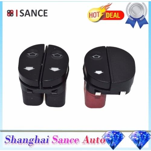 ISANCE Power Window Switch Driver & Passenger 96FG14529AD 96FG14529BC For Ford Fiesta MK6 Fusion KA Puma Street Tourneo Transit