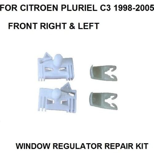 FOR CITROEN PLURIEL C3 / RENAULT CLIO WINDOW REGULATOR REPAIR CLIP FRONT RIGHT or LEFT Plastic Clips