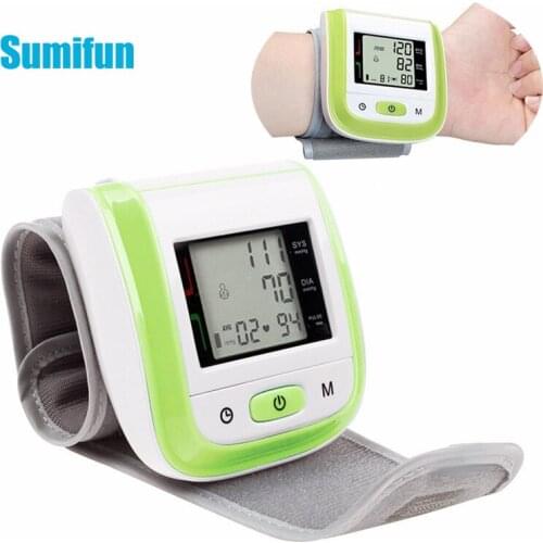 Portable Medical Digital Wrist Blood Pressure Monitor Heart Rate Pulse Meter Measure Sphygmomanometer PR