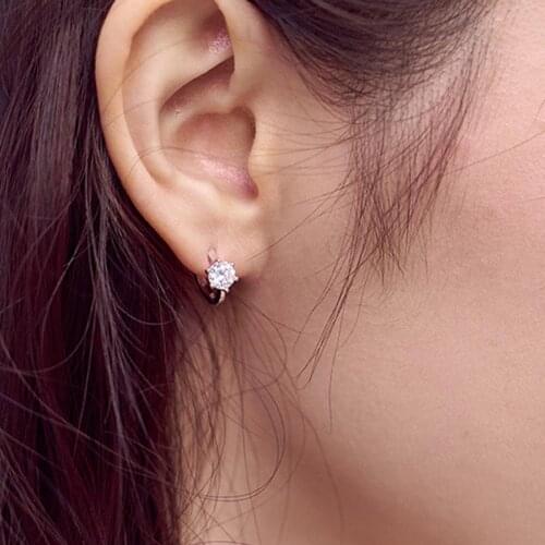 Simple Zircon Small Ear Bone Ear Buckle Delicate Wild Trend Female Ear Jewelry