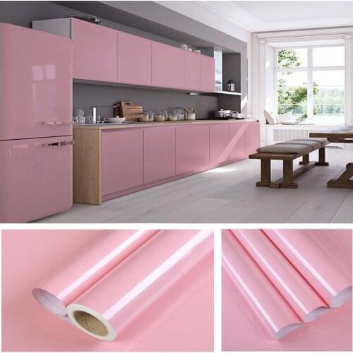 DIY Furniture Decoration Wallpaper Sticker PVC Film Kitchen Cabinet Self-adhesive Wallpaper Waterproof Home Decor Wall Sticker