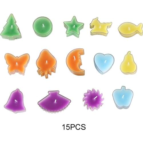 DIY Handmade Small Candle Mold Moon Apple Star Butterfly Horse Handmade Soap Goldfish Christmas Tree Candle Grinding Tool Model