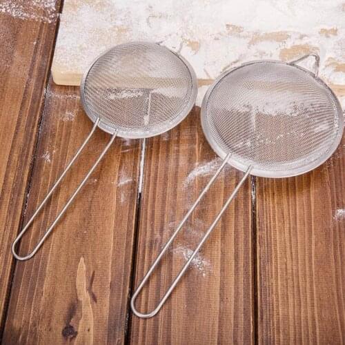 7/10/12/14/16/18cm Stainless Steel Mesh Oil Strainer High Quality Flour Sifter Sieve Colanders Diy Kitchen Accessories