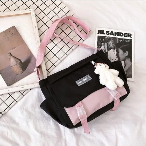 Mini Shoulder Bags 2021Womens Brand Designer Cute Shopper Crossbody Canvas Bag High Quality Girls Handbags Female Messenger Bag