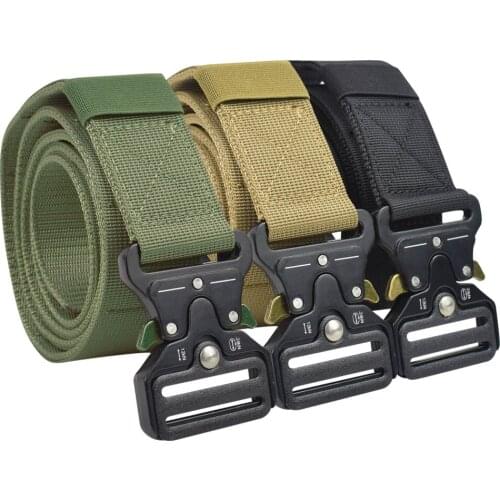 ActionUnion Tactical Belt Nylon Molle Metal Buckle SuspensionAdjustableQuickReleaseHeavyMilitaryHuntingTrainingOutdoorCSShooting