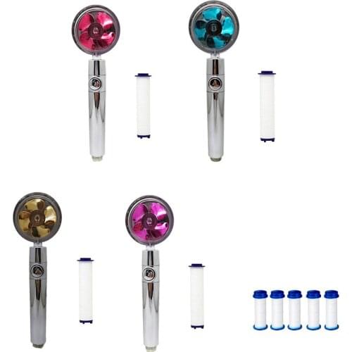 360 Rotated High Pressure Universal Shower Head Rotated Massage Filter Element Sprayer Bathroom Handheld Pressurized Nozzle