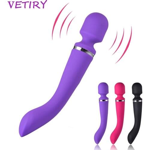 VETIRY 10 Speed Dildo Vibrator AV Magic Wand G-spot Massage Clitoris Vagina Stimulator Sex Toys for Women Female Masturbation