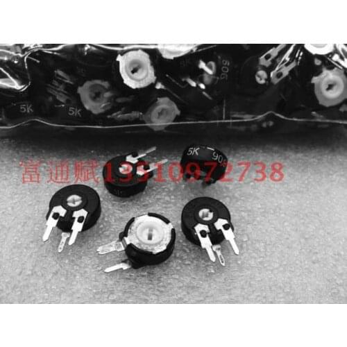 [VK] original Spain potentiometer adjustable resistance PT10-503 diameter 10mm 50K vertical arrow hole switch