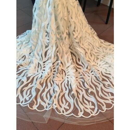 High quality S-1810-5 african cord lace with sequins Embroidery design french net lace fabric.latest nigerian laces