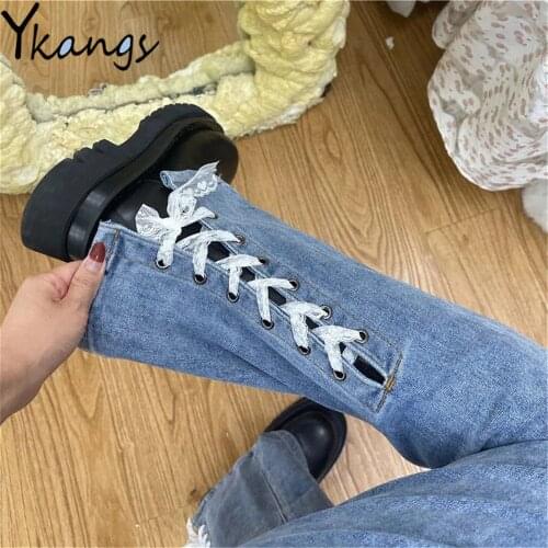 Женские обтягивающие джинсы YKANGS China At AliExpress