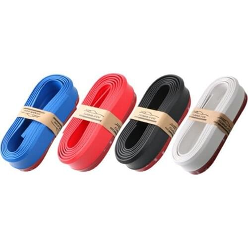 2.5M Front Car Bumper Protector Rubber Car Protector Front Bumper Guards Lip Mouldings Splitter Chin Body Auto Bumper Exterior