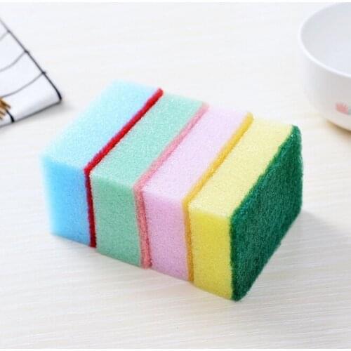 10 PCS Dishwasher Sponges For Kitchen Household Myth Sponges Brush Set Washing Scourer Dirt Remover Kitchen Cleaning Tools