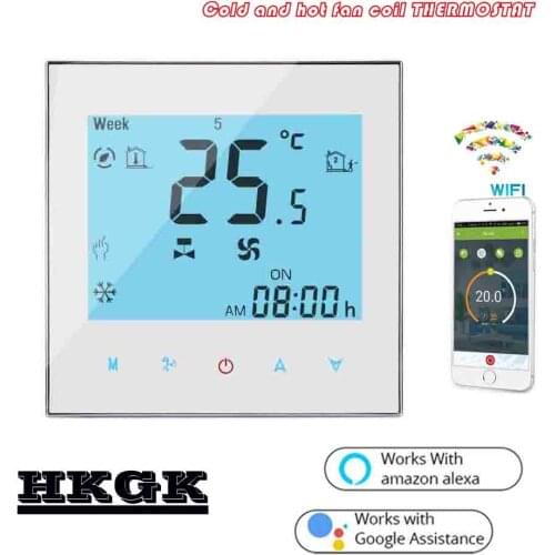 2PIPE fan coil unit thermostat WIFI TUYA for FCU Works with Alexa Google home