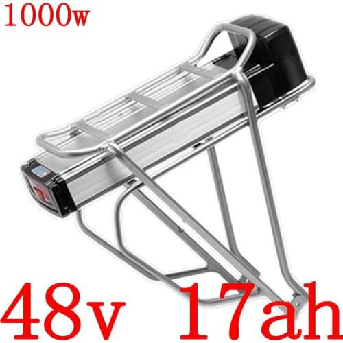 48V 13Ah 17Ah electric bicycle Lithium ion Battery 48V ebike battery with 30A BMS for 48V 250W 500W 750W 1000W Motor free duty