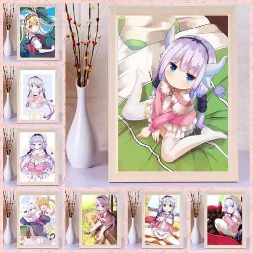 Anime Kobayashi-san Chi no Maid Dragon Anime placed or hung picture frame painting decorative painting