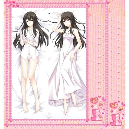 Anime Sakurako-san no Ashimoto ni wa Shitai ga Umatteiru Bolster Hugging Pillow Case Cover Pillowcase Peach Skin 2 Way 61068