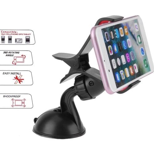 Mini 360° Rotatable Suction Cup Car Windshield Mount Holder for Phone GPS DVR Car interior Accessories