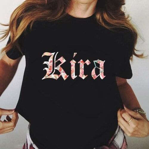 Death Note Kira Logo Hot Anime Fashion Casual Hip Hop Uniex Woman/man T-shirt