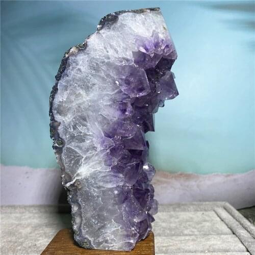 Amethyst Natural Stone And Crystal Wand Feng Shui Gems Wicca Reiki Spiritual Wichcraft Ornaments For Home Decoration Room Tower
