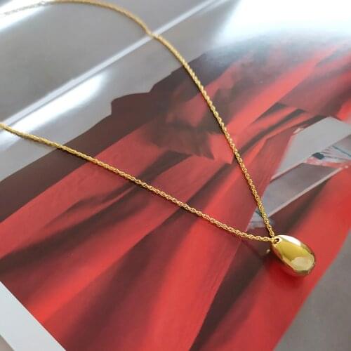 2020 New Necklace Drop-Shaped European and American Fashion Atmosphere Pendant Necklace