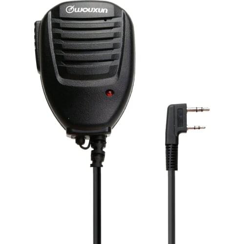 Original Wouxun Speaker Microphone with Indicator Light For Wouxun KG-UV9D KG-UV8D Plus KG-UV6D KG-UVD1P Walkie Talkie