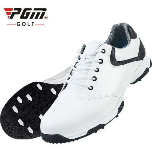 Pgm Waterproof Breathable Golf Shoes For Men Outdoor Leather Sport Shoes Anti-Skid Super Light Comfortable Golf Shoes AA10092