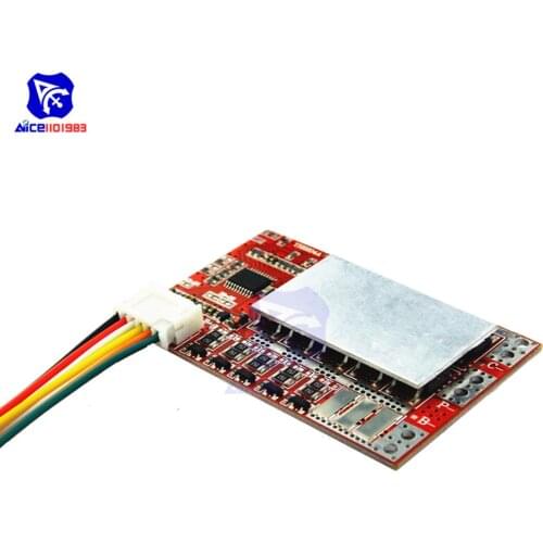 4S 5S 50A BMS Board 3.2V/3.7V Iron Phosphate LiFePO4 Battery BMS Board 3.2/3.7V 18650 Lithium Battery Protection Board w/Balance