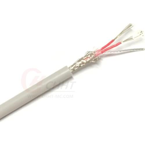 PT100 Silver-Plated 3*7*0.15mm Soft Silicone Rubber Insulation Thermocouple Wire